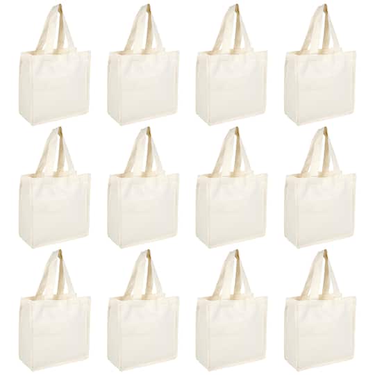 12 Pack: Durable Canvas Tote by Make Market®